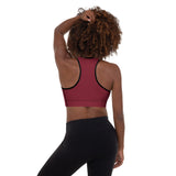 Padded Sports Bra (Maroon)